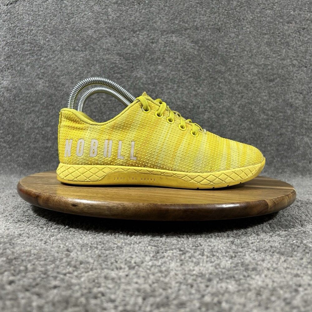 NoBull Outwork Trainers Women’s Size 6.5 Yellow Gym CrossFit Athletic Shoes Used
